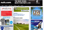 Desktop Screenshot of nufc.com
